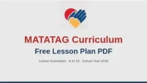 MATATAG Curriculum Lesson Plan PDF Download