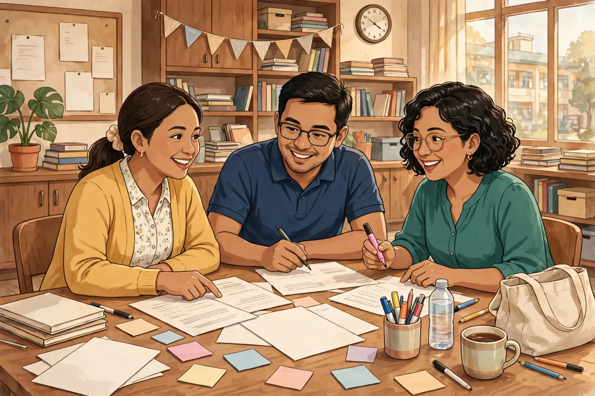 Teachers sharing MATATAG curriculum lesson plan PDF exemplars