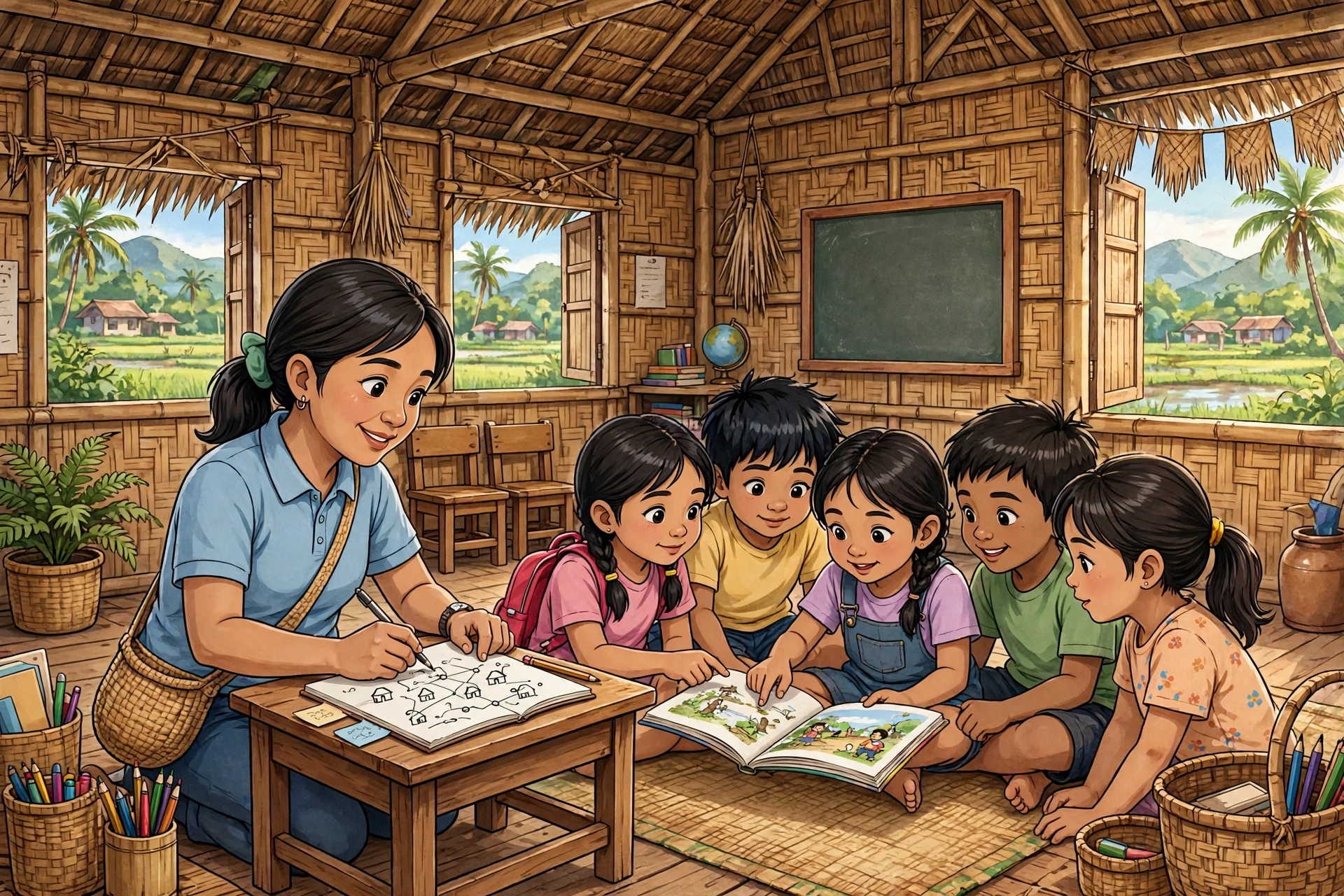 Monolingual class teacher fluent in the learners' mother tongue as required by RA 12027