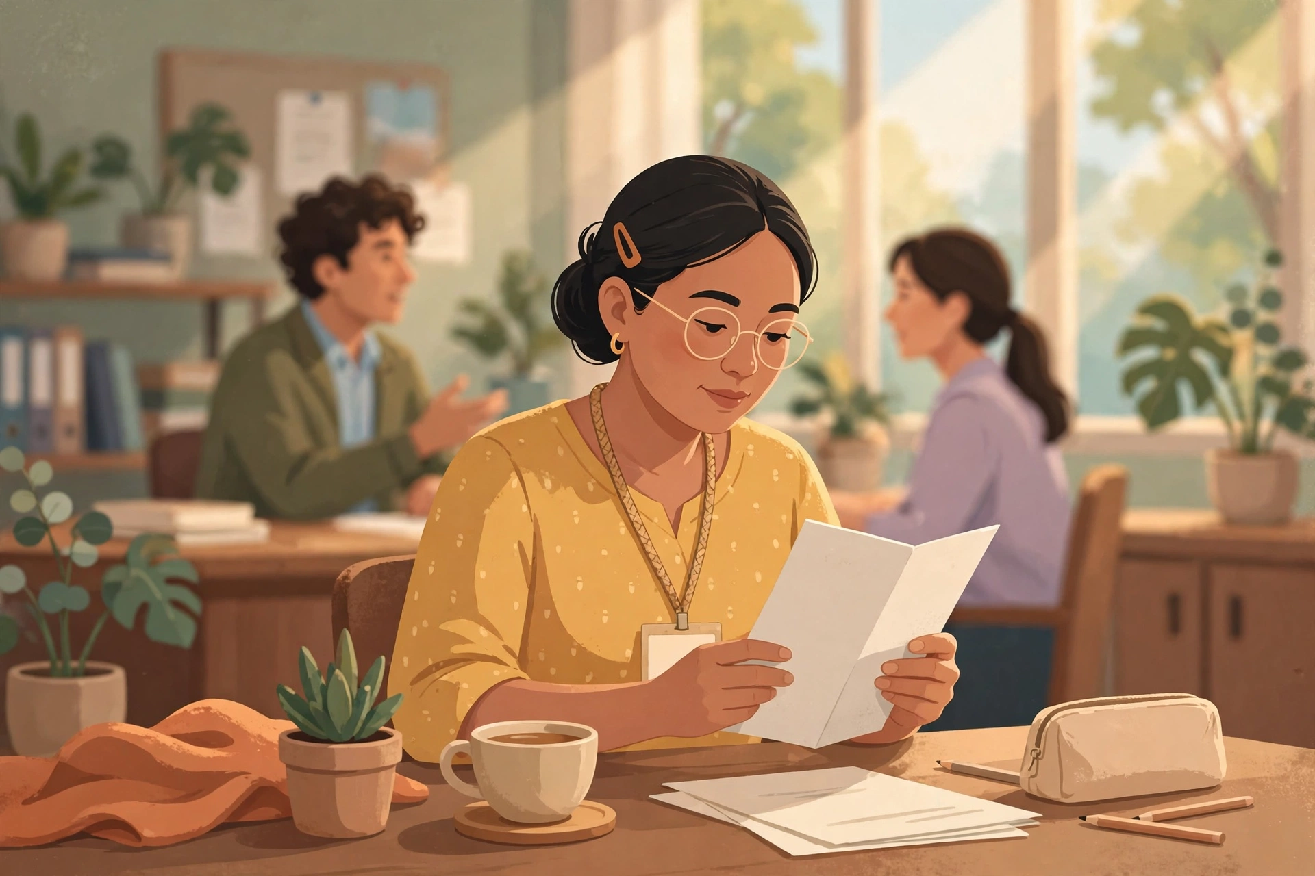 Filipino teacher reading DepEd Order 010 s. 2024 policy guidelines